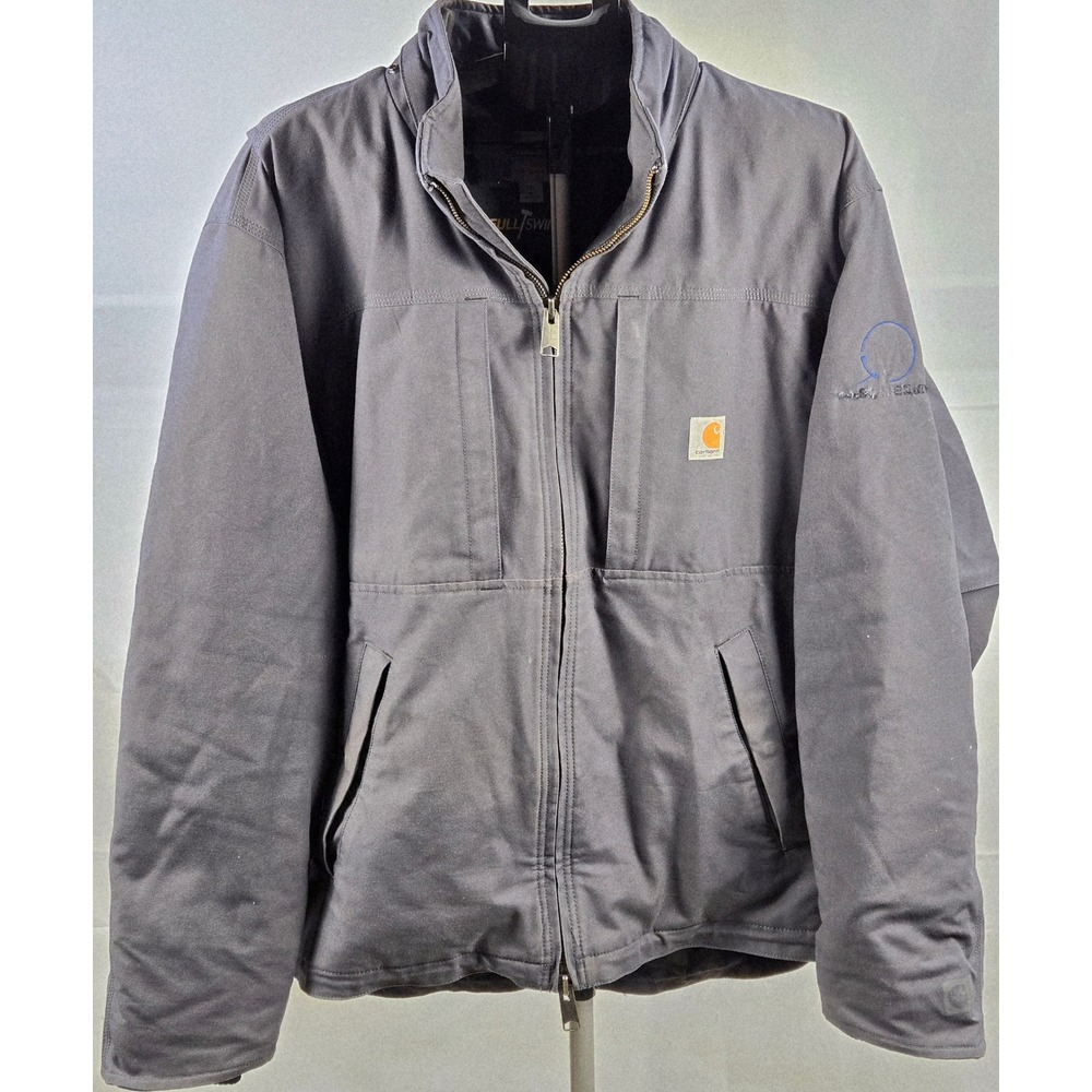Carhartt Full Swing Quick Duck Insulated Coat Mens 2XL 102207 Gray‎ Workwear